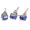Rocker Switch MTS-102/103/202/203: Single/Double Pole, 3/6 Pins, 2/3 Positions
