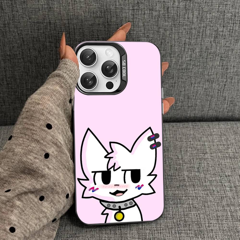 Boykisser Phone Case For IPhone 17 16 15 14 11 12 13 Pro Max Plus Pro Colored Silver Cover