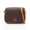 Used Macadam Shoulder Bag PVC Coated Canvas Leather Brown Used Women