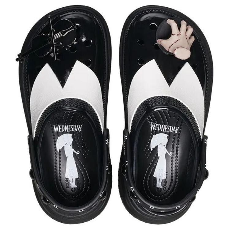 Wednesday X Crocs Stomp Clog Wednesday Addams Men Sneakers Black 210214-001