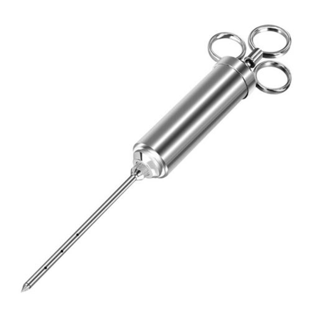 Stainless Steel Turkey Meat Injector Needle Chicken Food Syringe BBQ Cooking Set Stainless Steel Turkey Meat Injector Needle Chicken Food Syringe BBQ Cooking Set