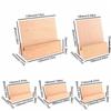 Wooden Wooden Calendar Base with Backboard Photo Card Holder Desk Calendar Stand  Table Number