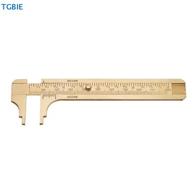 [TL]Vernier Caliper 80/100mm Metal Calipers Gauge Micrometer Measuring Tools Mini Brass Scale Sliding Gauge Vernier Caliper Rule