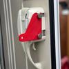 Red Colored Caravans Door Lock Secure Design Entry Lock Peace Of Mind Safety Lock  During Night