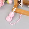 Dollhouse Miniature Violin Simulation Handmade Wood Grain Violin Model Desktop Decor DIY Doll House Pretend Enjoy Toy Accessories