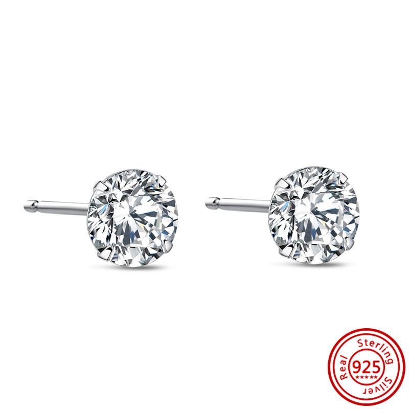 Orecchini a cerchio a cuore in argento sterling 925 100% scintillante lussuoso semplice moda momento perla donna gioielleria raffinata regalo per festival