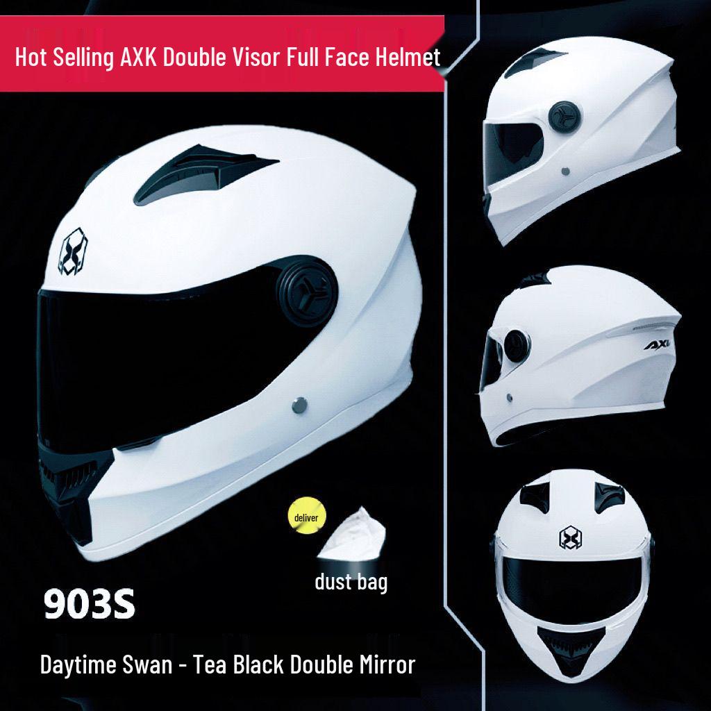 Double-Sided Mirror Electric Motorcycle Full-Face Helmet Unisex, Universal Summer Half Helmet