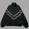 Jachete hip hop cu dungi reflectorizante pentru bărbați, Harajuku, cu fermoar, patchwork, îmbrăcăminte de vânt, ocazional, largi, varsity, unisex, albastru