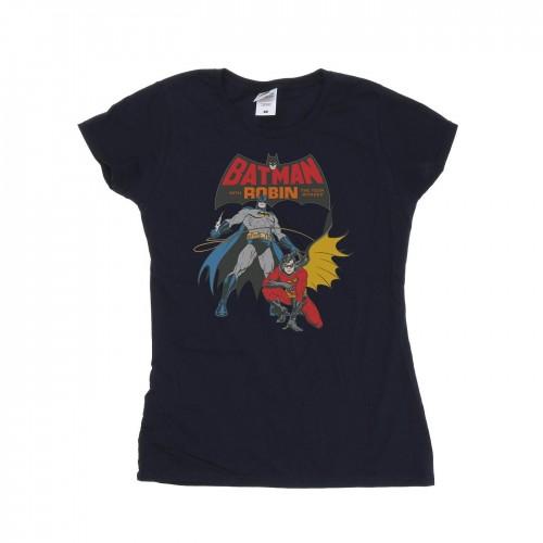 

DC Comics Womens/Ladies Batman And Robin Cotton T-Shirt XXL білий