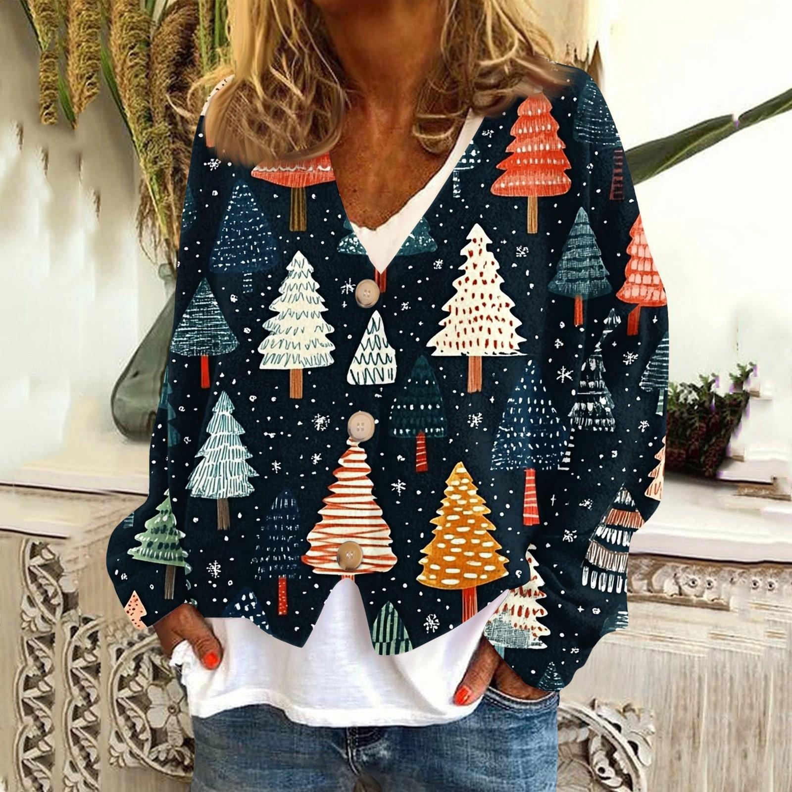 

Women s Fashion Short Coat Casual Long Sleeve Printed Single Breasted Plush Jacket Top XL синій