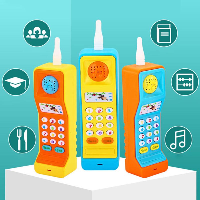 Children's Smart Simulation Mobile Phone Toy Music Lighting Puzzle for Kids