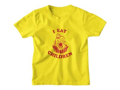 Scary Clown T-shirt I Eat Children