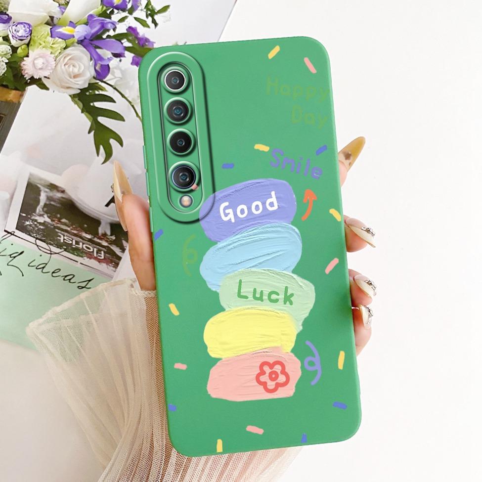 For Xiaomi Mi 10 Case Fashion Cartoon Cute Funny Painted Silicone Phone Casing M2001J2G M2001J2I