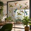 Window Door Sticker Bird Stickers, Anti-Collision Strike Prevention Decal, Static Cling Glass Anti-collision Decal Film for Windows Doors, UV