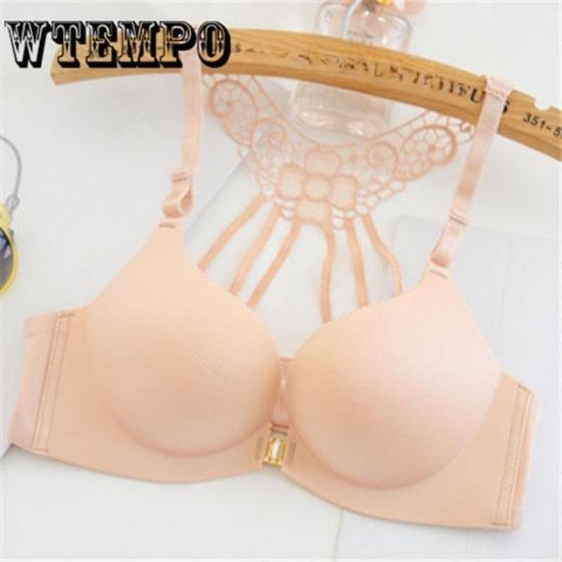 

Красивая спинка Модный бралет Пуш-ап бюстгальтер Женский фитнес Большое кружево Бесшовное нижнее белье 90C
