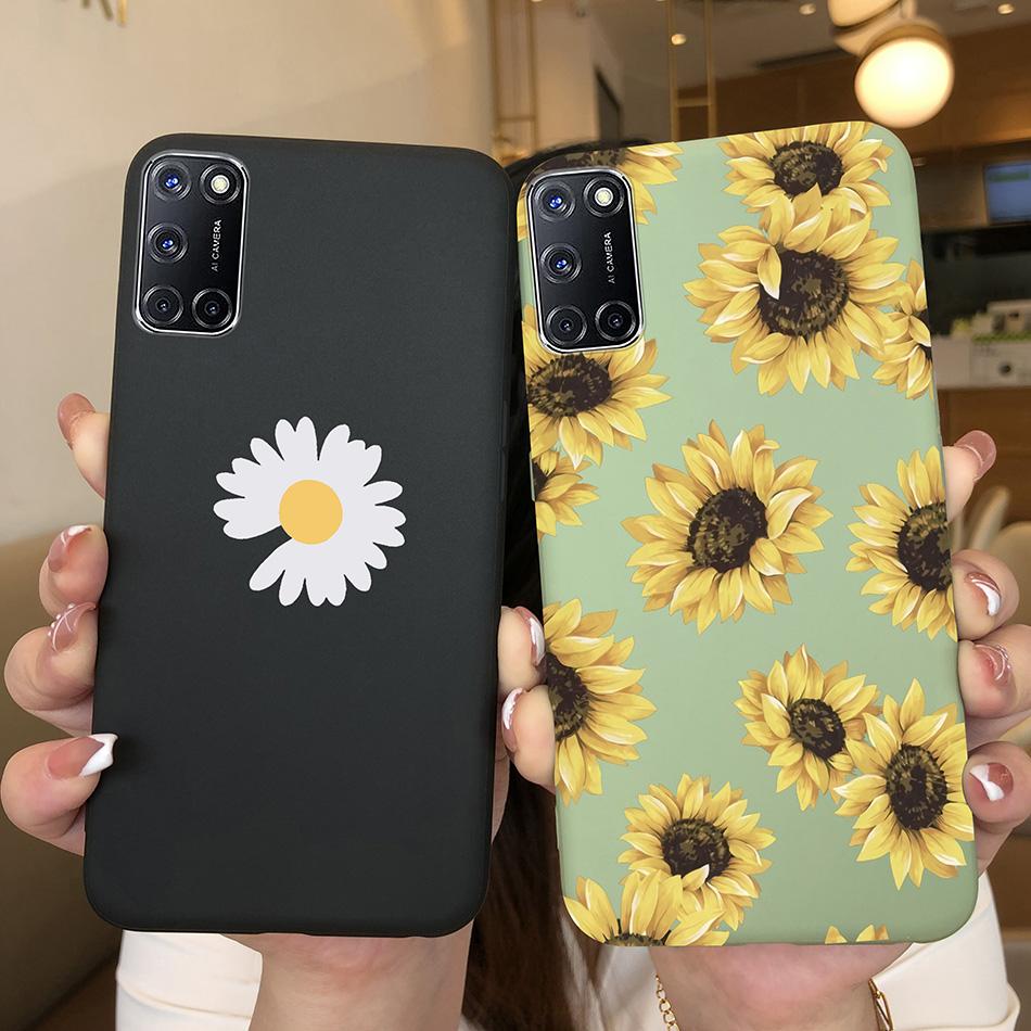 For Oppo A52 A72 A92 Case Cartoon Silicone Coque Heart Painted Cover For Oppo A72 A52 A 52 A 72 A 92 OppoA52 OppoA92 Phone Case