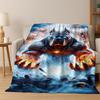 2026 New French Bulldogs Pit Bull Dogs Flannel Blanket,Cozy Soft Throw Blanket for Home Bedroom Bed Sofa Picnic Cover Kids Gift