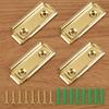 4 Pieces Wall Clip with Screws and Anchors Spring Loaded Tapestry Clamp Metal