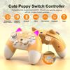 Switch Pro Controller, Wireless Switch Controller for Switch OLED/Switch Lite/PC, 6-Axis Motion, Cute Puppy Switch Pro Controller with Vibration,