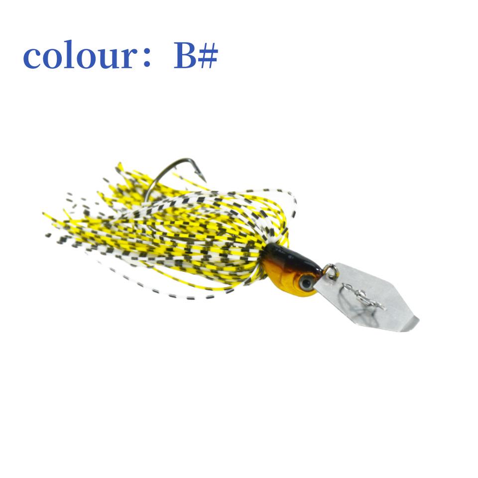 Anti-Snag Composite Spinnerbait with Whiskers, 10g/14g Water Deflector Lure