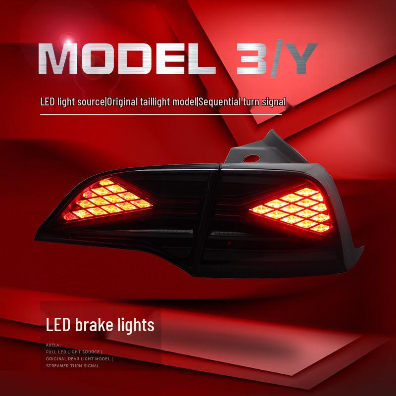 Tesla Model 3/Y LED Taillight: Knight Rider DRL, Sequential Turn Signal