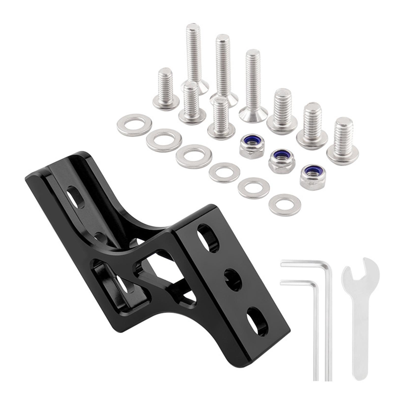 

Pig Nose Front Shelf Carriers Block Brackets Adapter Bike Bag Holder Adapter Folding Bike Pig Nose Light Converter чорний