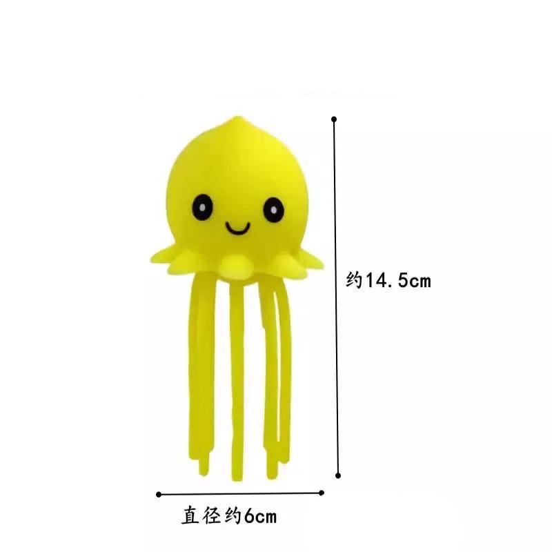 Novelty Press Plaything For Stress Relief, Crab, Duck, Whale And Octopus Designs Lifelike Bath Toys Spray Water For Party &Swimming