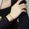 Gold Heart Four-Leaf Bracelet for Women: Elegant, Exquisite, High-End Feel.