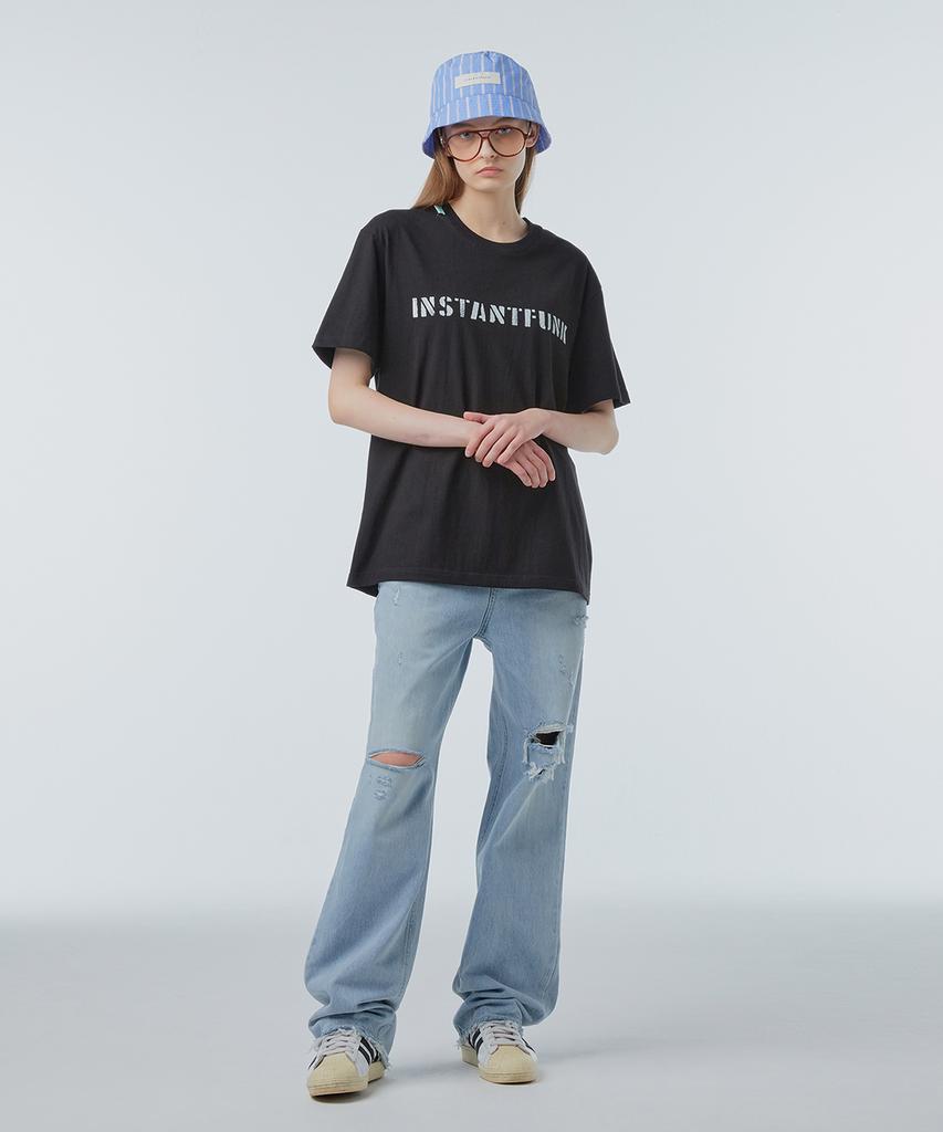 INSTANTFUNK Striped Bucket Hat - Blue