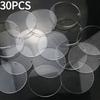30PCS 3-inch Acrylic Round Blank with Holes, Clear Disc, Round Transparent Acrylic Coaster, Handmade Decorations DIY Art Project Supplies