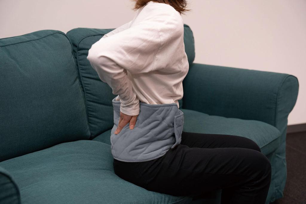 Switch USB tummy and waist warmer on!