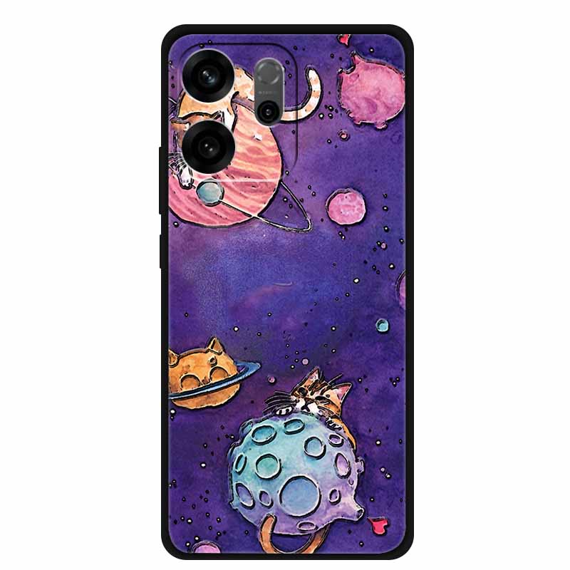For Oppo Reno14 F Case 3D Flowers Emboss Phone Cases for Oppo Reno 14 F Reno14F 5G Back Protective Covers Soft Silicone Bumper
