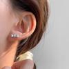 Bow Love Earrings for Women with Niche Design Sense High-end New Style