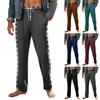 Men's Knitted Fashion Print Pocket Casual Pants Pajama Pants
