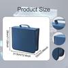 CD Case Holder DVD 256 Capacity Sleeves with Handle Trendy Portable Zipper Closure Bag