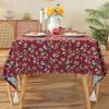 Vintage Oil Painting Tablecloth Tv Cabinet Cover Towel Jacquard Broken Cotton And Linen Cover Household Rectangular Tablecloth