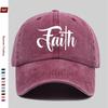 pc Faith Letter Print Baseball Cap Fashionable Trendy Sun Hat Comfortable Lightweight Trucker Hat Adjustable Strap Washabl