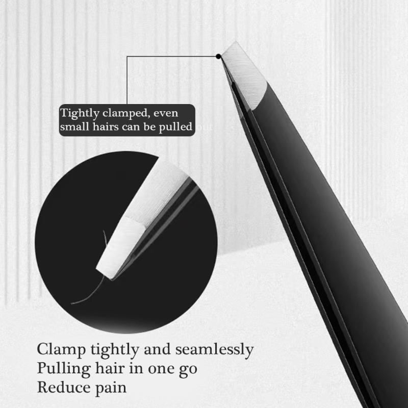 4Pieces Stainless Steel Tweezers for Women Facials Hair,Precisions Tweezers for Ingrown Hair Removal Eyebrow Tweezers