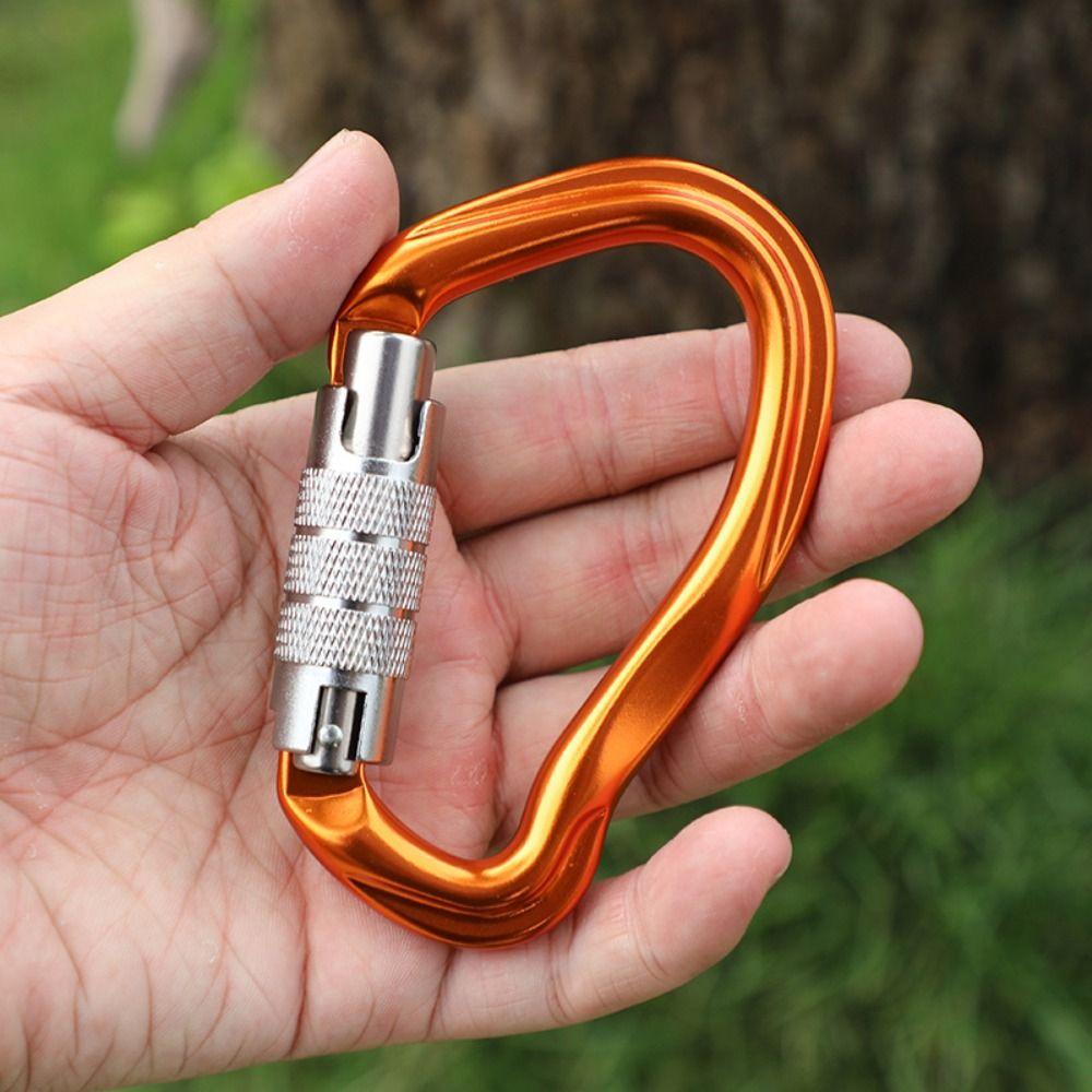 Pear-shaped Professional Carabiner 23KN Outdoor Sports Buckle  Outdoor Camping