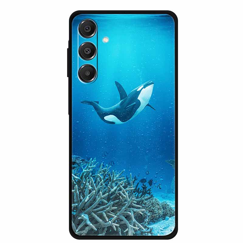 For SAMSUNG GALAXY A37 A57 5G Case Original Soft Silicone TPU Phone Cases Cover Samsung A57 A37 5G Fashion Protector Planet Capa