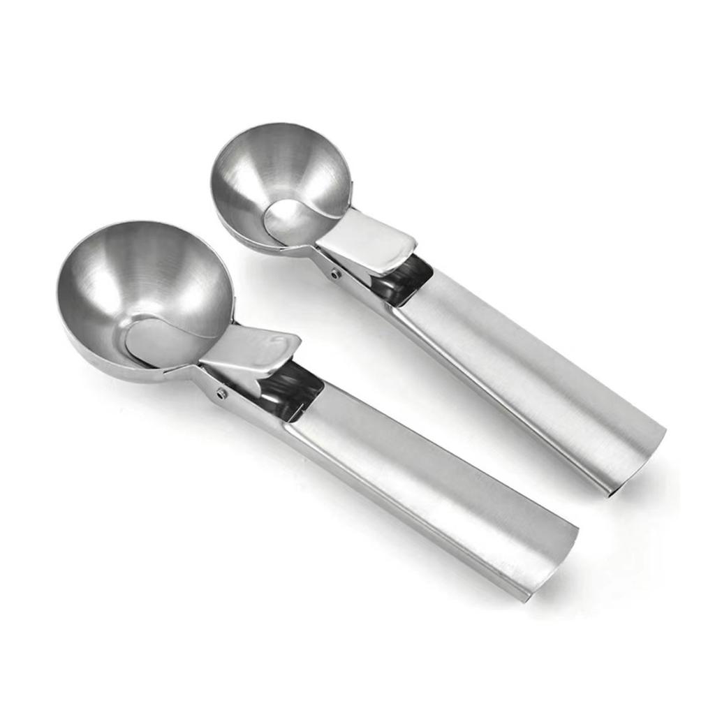 Multifunctionele Ijslepels Roestvrij Staal Dual-Purpose Scoop Fruit Watermeloen Lepel Bal Scoop Huishoudelijk Ijs Gereedschap