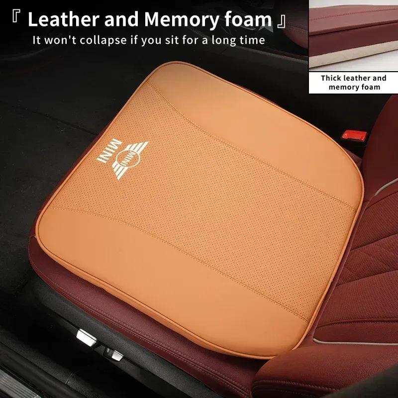 -Car Seat Pad Anti-slip Protect Seat Cover Mat Leather Cushion For MINI WORKS Cooper F55 F56 R60 R59 R58 R57 R56 R55 R53 R52 R50