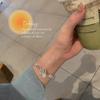 Mobius Ring Double Ring Bell Silver Bracelet Women's Fashion Daily Versatile Young Adornment