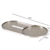 Nordic Light Luxury Curved Metal Leather Tray, Bathroom, Cosmetics Storage Tray, Living Room, Dining Room, Bedroom Decoration