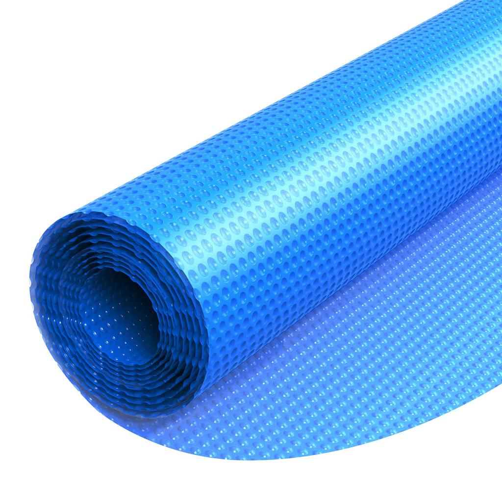 VEVOR Solar Pool Cover, 7.32m Round Pool Bubble Cover, 12 Mil Pools Solar Blanket with Bubble & PE Material, Daytime Heat Absorption