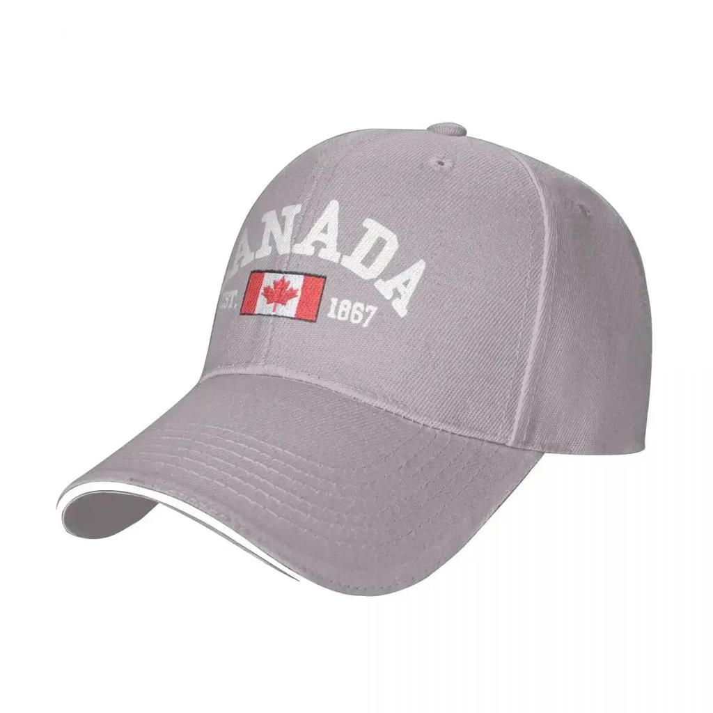Kepsar Kanadensisk Flagga Est. 1867 Lönnlöv Camping Basebollkepsar För Herrar Vuxna Män Strand Golfhatt Trucker Keps