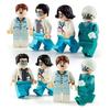 Mini Medical Scene Figures Set with Patient Nurse Doctor And Equipment Miniature Building Block Set for Pretend Play DIY Micro Landscape
