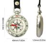 Outdoor Camping Pocket Compasses Zincs Alloy Pocket Compasses With Lanyard Keychain Navigation Tool Climbing Equipment