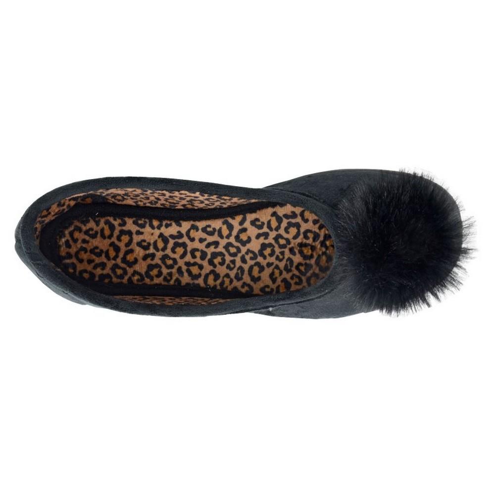 Sleepers Womens/Ladies Julie Pom Pom Slippers