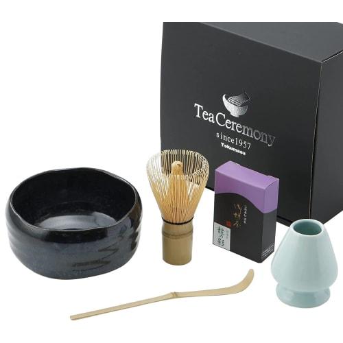 Tokumasu Tea Ceremony Specialty Store Matcha Set, Made in Japan with Matcha Bowls, Mino Ware, Made by Uji Matcha, Kyoto Kanbayashi Shunmatsu Honten, T